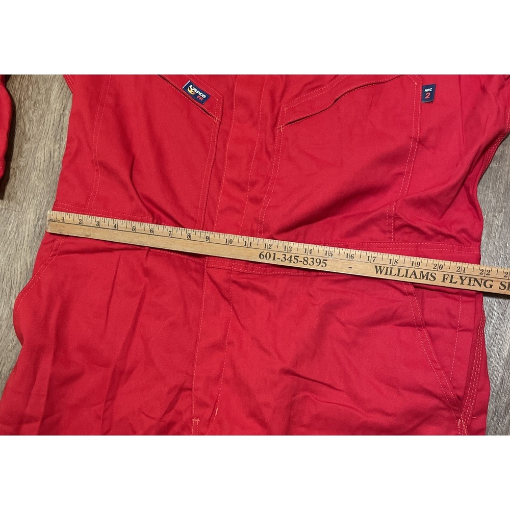 LAPCO FR Coverall XXL Short 50-52 Red ATPV 8.7 Cat 2 Work Safety - Picture 4 of 9